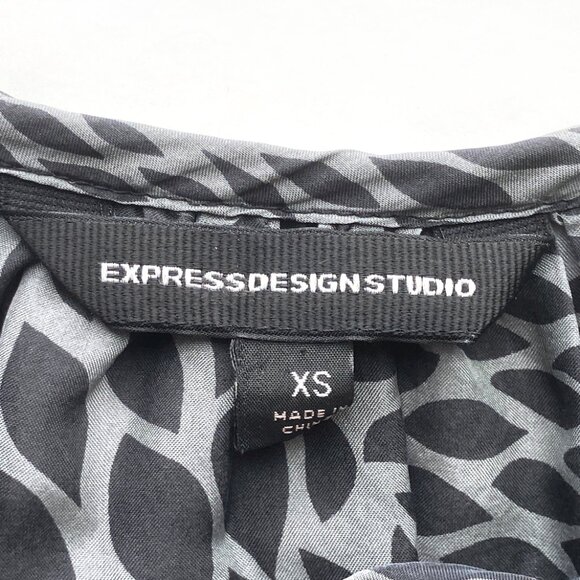 Express Design Silk Blouson Top - Picture 3 of 7